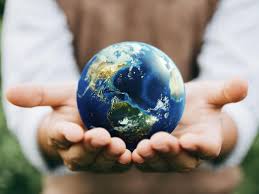 Globe held in hands representing international advisory